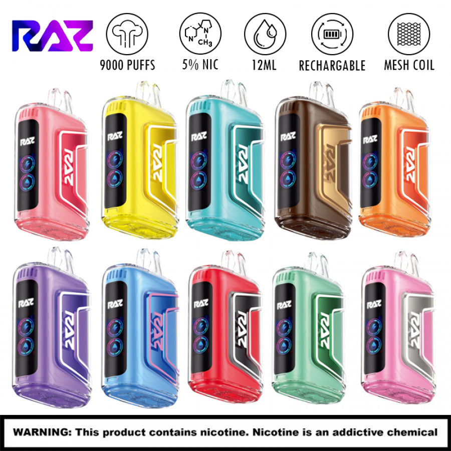 Raz bar all flavors